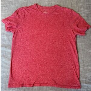 Jack Spade Mens Red Heathered 100% Cotton Crewneck Short Sleeve T-Shirt Size M